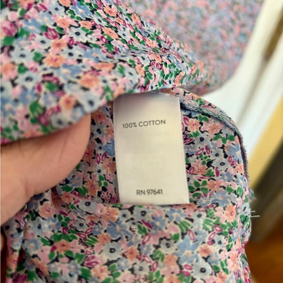 J.Jill L Cottagecore Floral 100% Cotton Button Down EUC - Picture 5 of 6